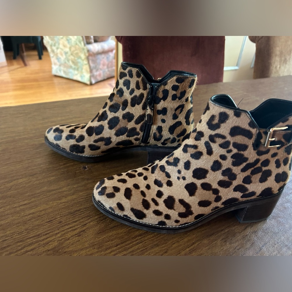 Cole Haan Brown and Black Ankle Boots